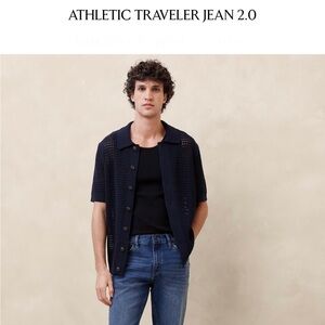 Banana Republic athletic traveler jean